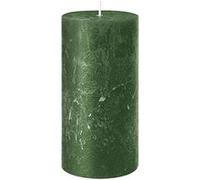 bougie pilier cire rustique 8x6cm 25h vert fonçé - wenzel 39-uk8060-6-be_89 Vert G