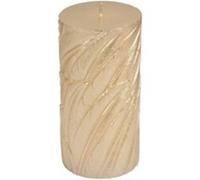 Bougie Pilier Déco Embossée Efola 14cm Or Mat