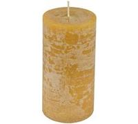 Bougie Pilier Déco Rustique 10cm Jaune Jaune G