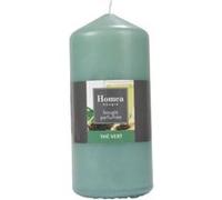 Homéa, Bougie Pilier D7 x H15 cm Essentiel Parfum The Vert