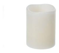 bougie pilier led blanc chaud 6h 5x6.5cm ivoire - koopman aca200010