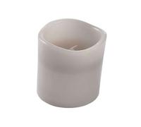 Bougie Pilier LED "Whisper" 10cm Gris Clair