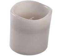 Bougie Pilier LED "Whisper" 10cm Gris Clair