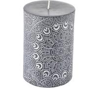 Bougie Pilier Mandala "Graphic Ethnic" 10cm Noir Noir G