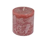 Homéa, Bougie Pilier D10 x H10 cm Rustique Coloris Rose