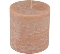 Bougie Pilier Ronde Déco "Rustique" 10cm Taupe Taupe G