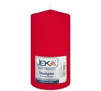 Bougie pilier rouge - Diamètre : 50 mm - Hauteur : 100 mm - Cire de qualité supérieure - Longue durée - JEKA TLB