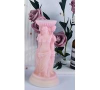 Bougie pilier sculptée de Vénus, bougie parfumée décorative à trois faces.