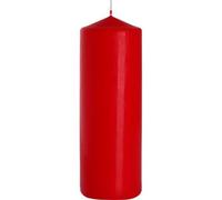 Bougie Pilier Unique 80x250mm - Rouge- Vendu par 1