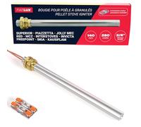 Bougie poêle à Granulé MCZ/Superior/Piazzetta/Jolly Mec/RED/Interstoves/Invicta/Freepoint/SKIA/Kausiflam (140/150mm - 280W - filetage 3/8)