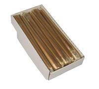 Bougie pointue - Doré - Quantité : 1 pièce ou 12 pièces - Quantité : 1 pièce ou 12 pièces