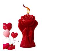 Bougie pour la Saint-Valentin, en cire de soja avec parfum durable - Bougie de Saint-Valentin en forme de rose et sûre - Pour femmes, hommes, petite amie, petit ami, couple, mariage, anniversaire
