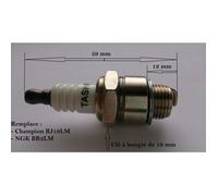 Bougie pour moteur Briggs Stratton remplace NGK BR2LM Champion RJ19LM