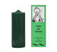 Bougie préparée de Saint Cyprien - Protection spirituelle et nettoyage énergétique | Bougie ritualisée contre les énergies négatives et les sorts | Fabriquée à la main avec des herbes | Instructions