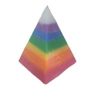 Bougie pyramide aux couleurs arc-en-ciel 7 archanges