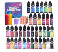 Bougie Que Les Couleurs De La Teinture - Bouteilles De Pigments De Liquide, Ensemble De Coloriage De Bougies De Soja | Pack Colorant Multi-but Pour Artisanat De Bougies Faire -De -te, Pigmen