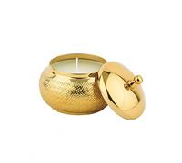 Bougie ronde dorée grand modèle