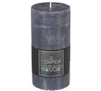 Bougie Paris Prix Bougie ronde effet rustique - D 7 x H 14 cm - Gris