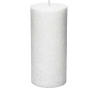 Bougie ronde en stéarine - blanc 64x135 mm