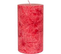 Bougie ronde en stéarine - rouge 90x50mm