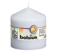 Bougie ronde - hauteur 10 cm - diamètre 9,8 cm Blanc