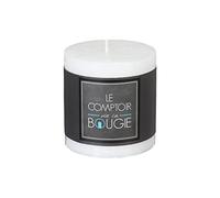 Bougie Ronde Rustique Blanche 7 X 7 CM.
