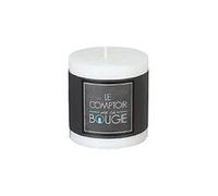 Bougie ronde rustique blanche D 6.7