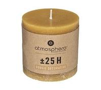 Bougie Ronde Rustique Jaune D 6.7 cm