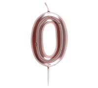 Bougie ROSE GOLD, chiffre 0