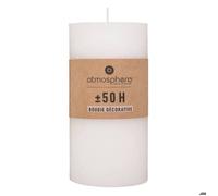 Bougie rustique ""Olia"" blanc 445g - Atmosphera createur d'interieur