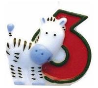 Bougie - Safari : Chiffre 6 G