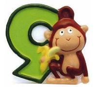 Bougie - Safari : Chiffre 9 G