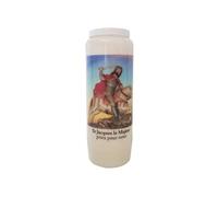 Bougie Saint Jacques le majeur neuvaine - Durée de combustion : 9 jours
