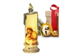 Bougie sans flamme de prière de,bougie de prière LED sans flamme, Bougie Jésus Saints Décoration Religieuse, Bougie de prière dévotionnelle, bougie de prière catholique, bougies sans flamme pour chré