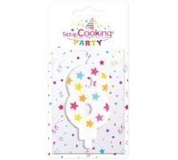 Scrapcooking - Numéro 8 Bougie Paraffine Multicolore 15,5 x 8 x 1 cm