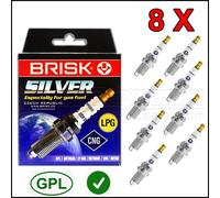 Bougie Set 6 Bougies LPG Méthane BRISK Argent DR15YS-9 Lexus Rx II (U3) 2003>09