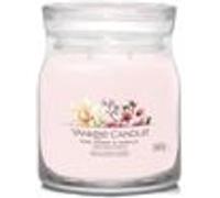Bougie signature cerise rose et vanille modèle moyen - Yankee Candle - Rose - Verre Rose G