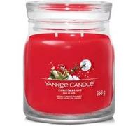 Bougie signature Nuit de Noël modèle moyen - Yankee Candle - Rouge - Cire G
