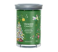 Bougie signature sapin de Noël scintillant grand modèle
