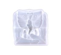 Bougie singe en silicone - Accessoire artisanal polyvalent et accrocheur - Moulage en résine ornementale - Décoration d'intérieur