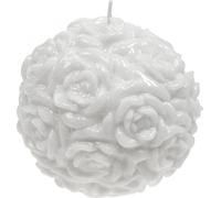 Bougie sphérique romantique en forme de rose comme décoration de table pour un mariage ou un anniversaire