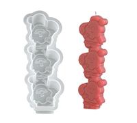 Bougie Sur Le Thème De Noël Moule Moule Santa Angel Rendeer Gingerbreads Man Grade Grade Silicone For Chocolate Party Party Silicone Mold Tools