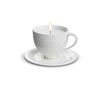 Bougie Tasse à Thé Heart and Home Citron d'Amalfi BLANC G