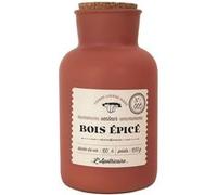 AltoBuy Bougie teracotta parfumée avec Couvercle en liège (H27 cm) Senteur Bois épicé