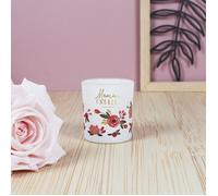 The Concept Factory – Coffret 2 Bougies parfumées BO5607 en verre, rose et blanc 8×7×7 cm pour Maman