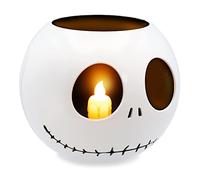 Bougie The Nightmare Before Christmas Jack Skellington sans flamme vacillante avec minuterie automatique | Collection sous licence officielle