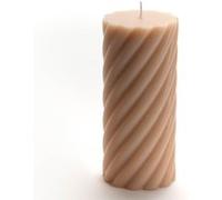 Bougie Torsade Grand modèle nude (lot de 6) - - Beige - Cire