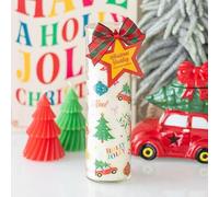 Bougie tube parfumée au pudding de Noël nostalgique - Parfum doux et chaud avec 70 heures de combustion et design réutilisable pour la joie des fêtes