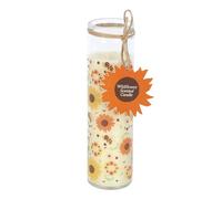 Bougie tube Summer Solstice Wildflower - 50 heures de combustion réconfortante - Respectueux de l'environnement, design saisonnier avec abeilles, tournesols et phases de lune - Pour célébrations du