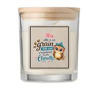 Bougie Vanille Alix Chouette Grain Cadeau Saint Valentin Femme